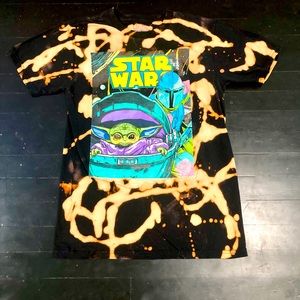 Bleached Star Wars Mandalorian Tee ✨
